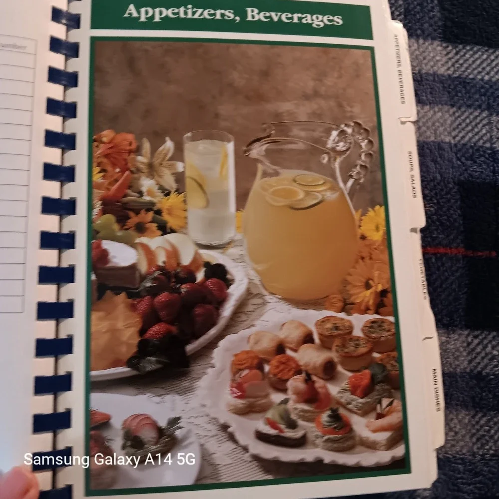 TREASURED FAMILY RECIPES Cookbook Roberta Mazza 1999 Spiral American Vintage